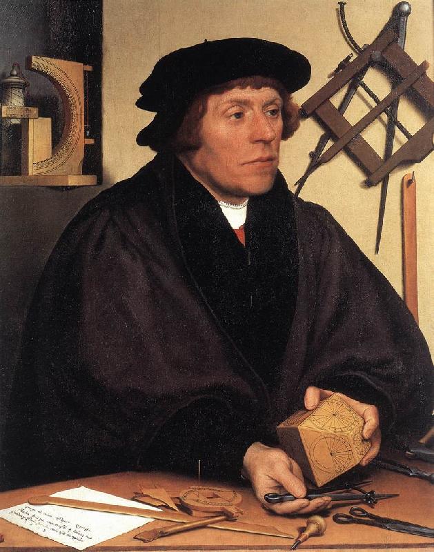 HOLBEIN, Hans the Younger Portrait of Nikolaus Kratzer gw